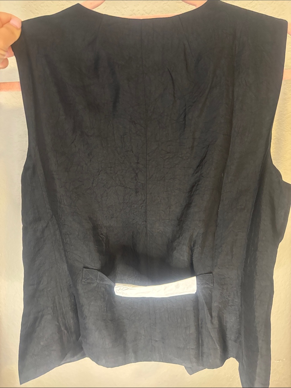 J. Crew Black Sleeveless Button Vest - Picture 3 of 5